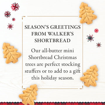 Walker'S Shortbread Christmas Tree Shaped Mini Holiday Cookies, All-Butter Shortbread Cookies, 5.3 Oz Box