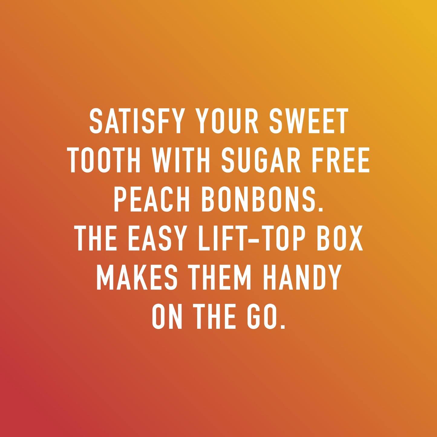 Swiss Imports Sugar Free Bonbons Hard Candy Drops, Peach Flavor, 9 Count Box