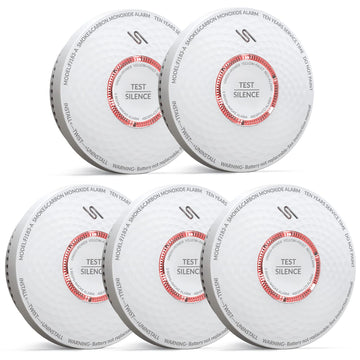 Jemay Smoke And Carbon Monoxide Detector, 10 Year Battery Operated Smoke Detector Carbon Monoxide Detector Combo, Dual Sensor Sm