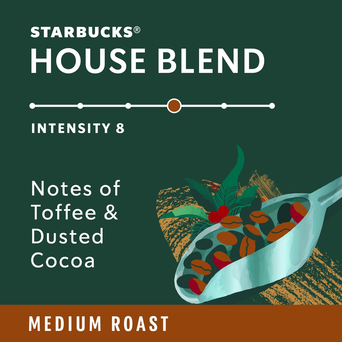 Starbucks By Nespresso Original Line, House Blend, Medium Roast Coffee, 50-Count Espresso Pods