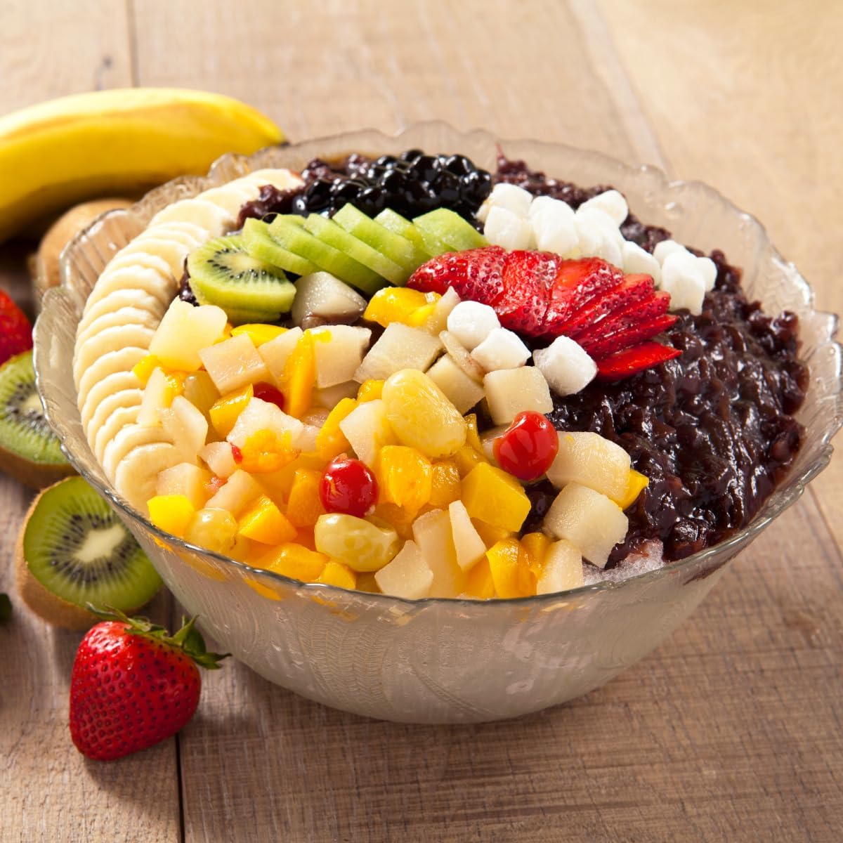 Mini Mochi Sweet Rice Cakes - Assorted Flavors, 10.6 oz (Pack of 2) - Soft Chewy Dessert Topping for Ice Cream, Yogurt, and Froz