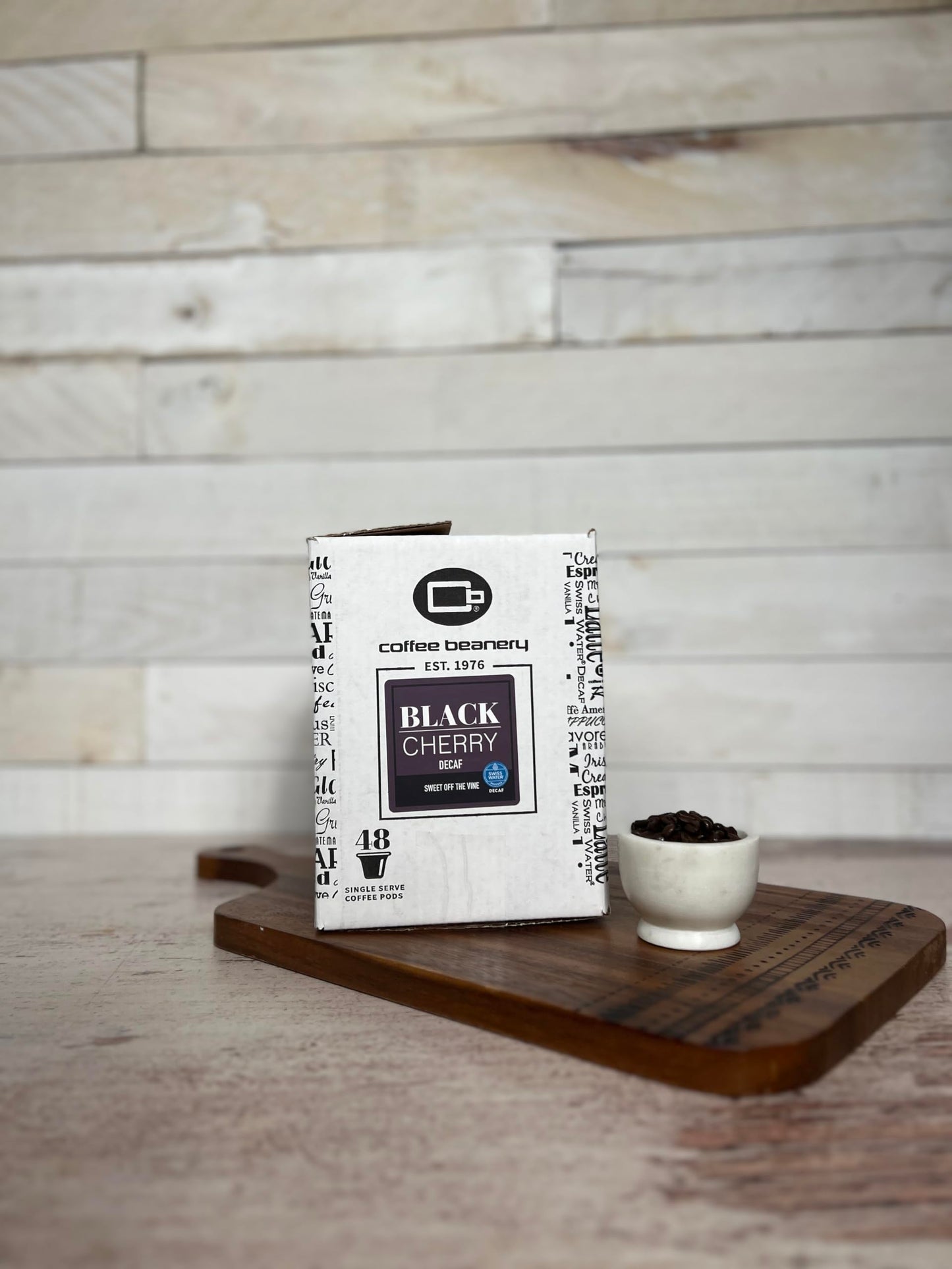 Coffee Beanery Black Cherry Decaf Coffee Pods - Medium Roast, 192 Count, Bulk Pack