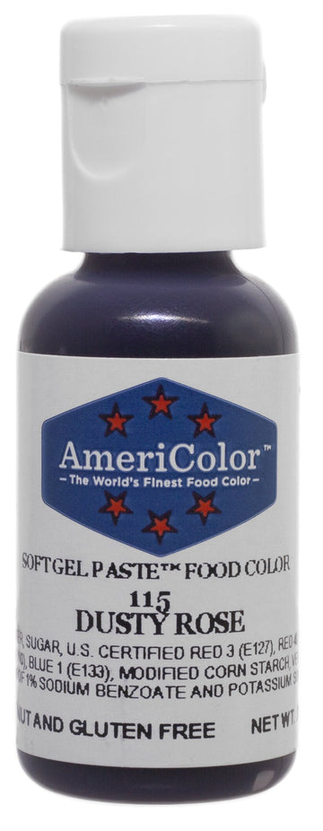 Americolor Dusty Rose Soft Gel Paste Food Color, .75 Oz