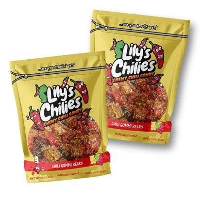 Lilys Chilies, Sour and Chili Chewy Candy (Chili Gummy Bear), 7.97 Ounce (Pack of 1)