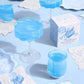 xo, Fetti Bridal Blue Cotton Candy Glitter Drink  s, 4 pc, Edible Glitter, Bachelorette Party Favor, 9.906 cm