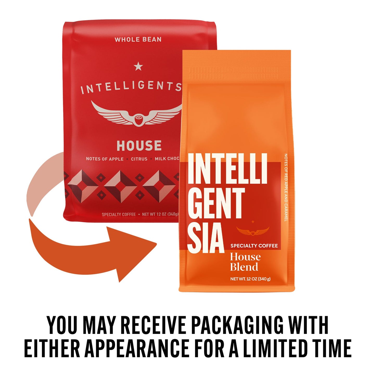 Intelligentsia Coffee, Light Roast Whole Bean Coffee - House Blend 36 Ounces (3 Bags of 12 Ounces)