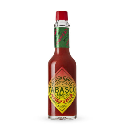 TABASCO Brand Habanero Hot Sauce, Spicy Heat & Fruity Balance, Glass Bottle, Jamaican-Style, Packed with Heat, Great for Wing Sa