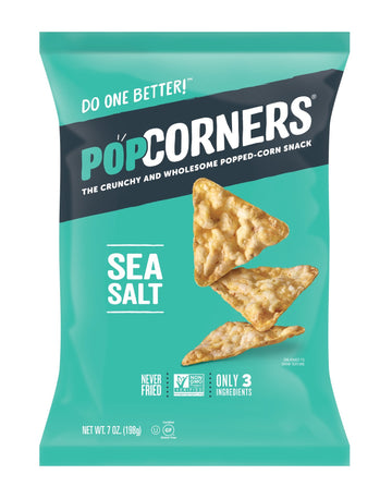 Popcorners Sea Salt Popped Corn Snacks, Gluten Free, Non-GMO, Sea Salt of the Eunce Pack (ASINPPOSPRME38208), 7 Ounce (Pack of 1