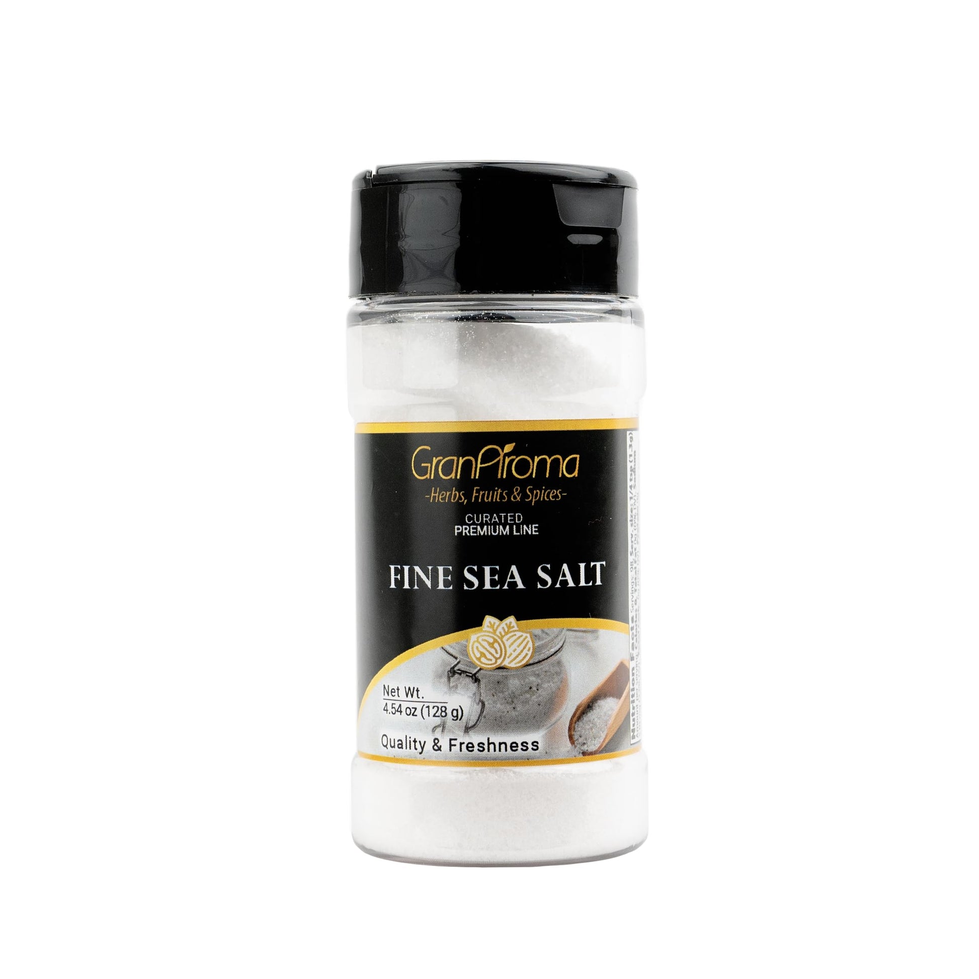 GranAroma Fine Sea Salt, Kitchen Essential, Garnish, Mediterranean Sea Salt (4.54 Ounce)