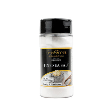 GranAroma Fine Sea Salt, Kitchen Essential, Garnish, Mediterranean Sea Salt (4.54 Ounce)