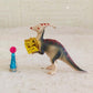 Parasaurolophus Dinosaur Cake Toppers, Parasaurolophus Dinosaur Cake Topper With Birthday Party Hat For Boys Girls Wild One Birt