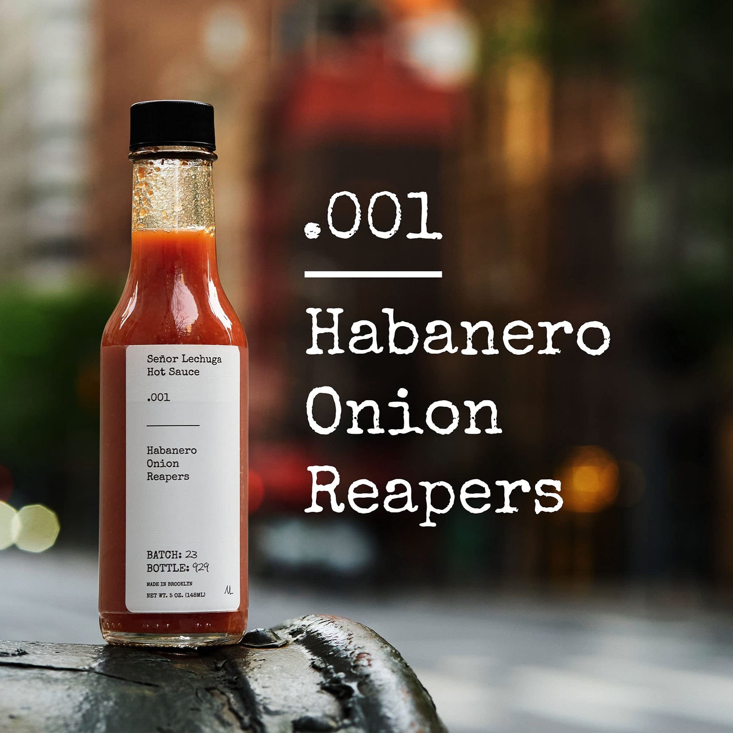 Seor Lechuga Hot Sauce - Hot Sauce Made From Carolina Reaper Peppers And Habanero Pepper - .001 Habanero, Onion, Reapers
