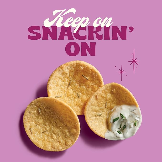 Back to Nature Rosemary Garlic Gluten Free Dipper Crisps, Vegan & Non-GMO Crackers for Dipping, 3.2 Ounce Snack Pack