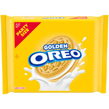 Oreo Golden Sandwich Cookies, Party Size, 24.16 Oz
