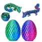noxozoqm 3D Printed Easter Dragon Egg - Prefilled Basket Stuffers, Green+Purple, Model Huoothueryy-99