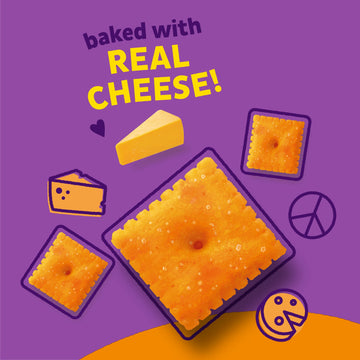 Annie'S Organic Cheddar Squares Baked Snack Crackers, Baked With Real Cheese, 11.25 Oz.