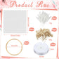 Misdary 50 Set Wedding Almond Candy Favors for Guests Include Ring and Tulle Bag DIY Marzipan Souvenirs for Engagement Bridal Sh