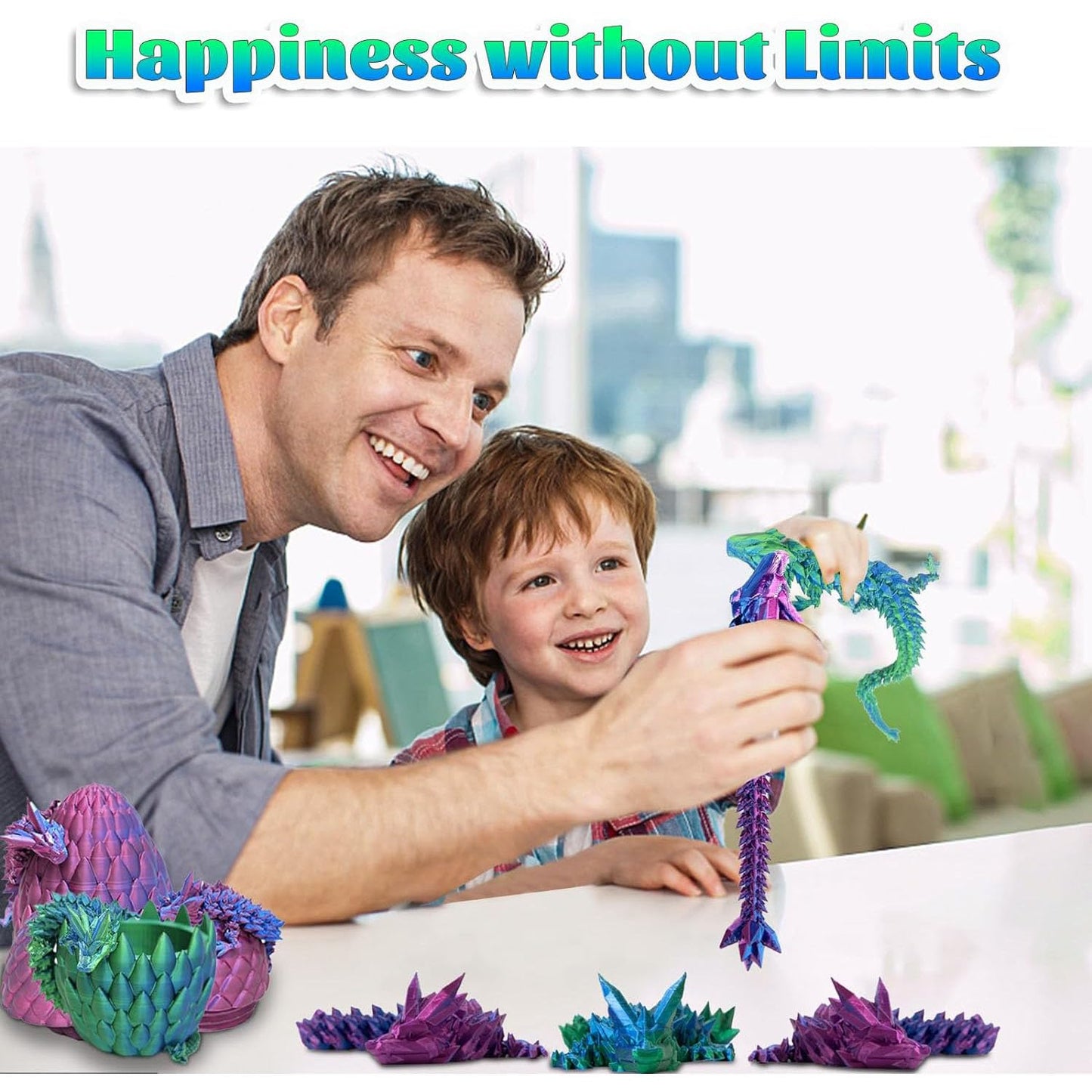 Noxozoqm 3D Printed Easter Dragon Egg,Prefilled Easter Eggs - Perfect Basket Essentials Stuffers,3D Dragon Eggs With Dragons Ins