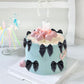 Keaziu 20 Pack Bow Cupcake Toppers, Fabric Glitter, 2x0.05, Black 2, Birthday Party Decorations, Bridal Cake Picks