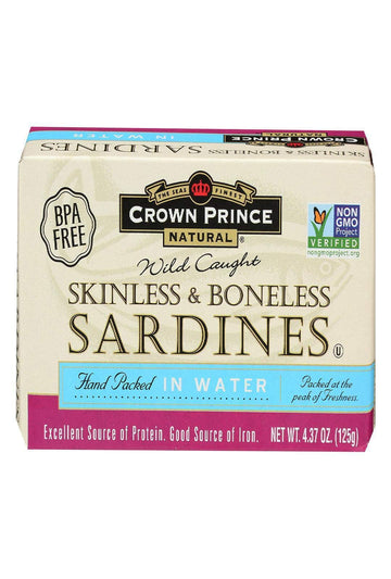 Crown Prince Skinless & Boneless Sardines, 4.37 oz