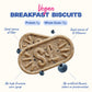 Sweet Loren s Vegan Breakfast Biscuits | Blueberry | 4g Protein, 19g Whole Grains | Plant Based, Gluten Free, Dairy Free, Nut F