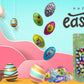 Easter Double Crisp Eggs Milk Chocolate, Happy Easter Day Eggs, Party Bag Fillers, Individually Wrapped, (1 Pound) Approx. 100 Eggs