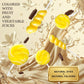 ZOFIA SWEET 32 Pack Lollipops, Yellow & White Twisty Swirl, Individually Wrapped, Vanilla Flavor, Bulk Party Favors, Model HLWQYT-N-YW
