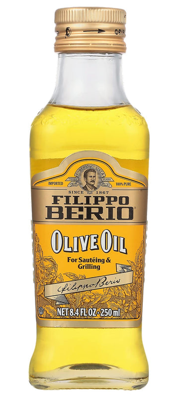 Filippo Berio Pure Olive Oil, 8.4 Ounce Glass Bottle