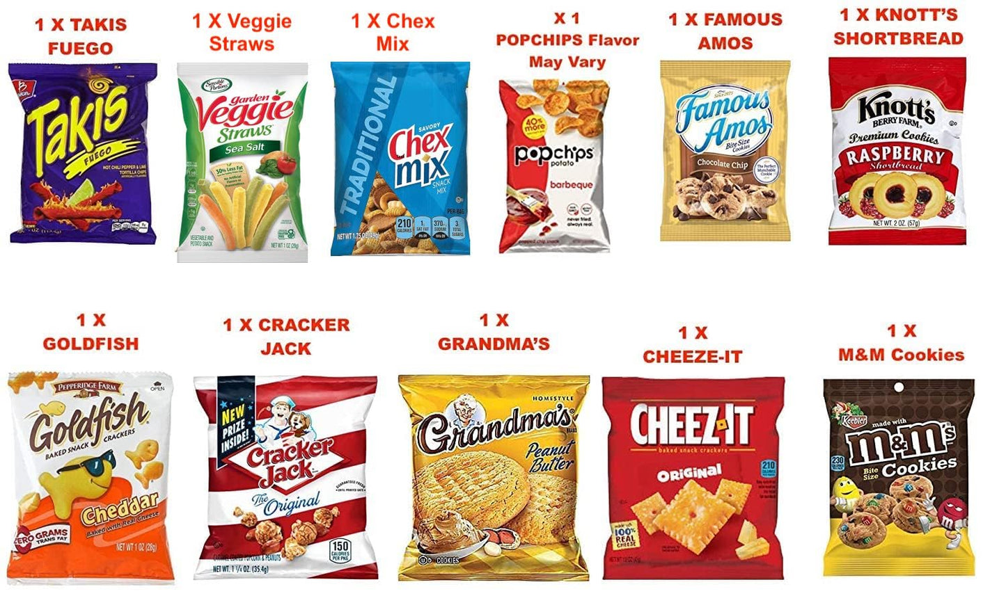 Ultimate Variety Sampler Care Package (40 Count) - Gift Package, Snacks, Chips, Cookies, Bars, Candies, Nuts Gift Box, Office Meetings,Friends & Family, Military,College Students