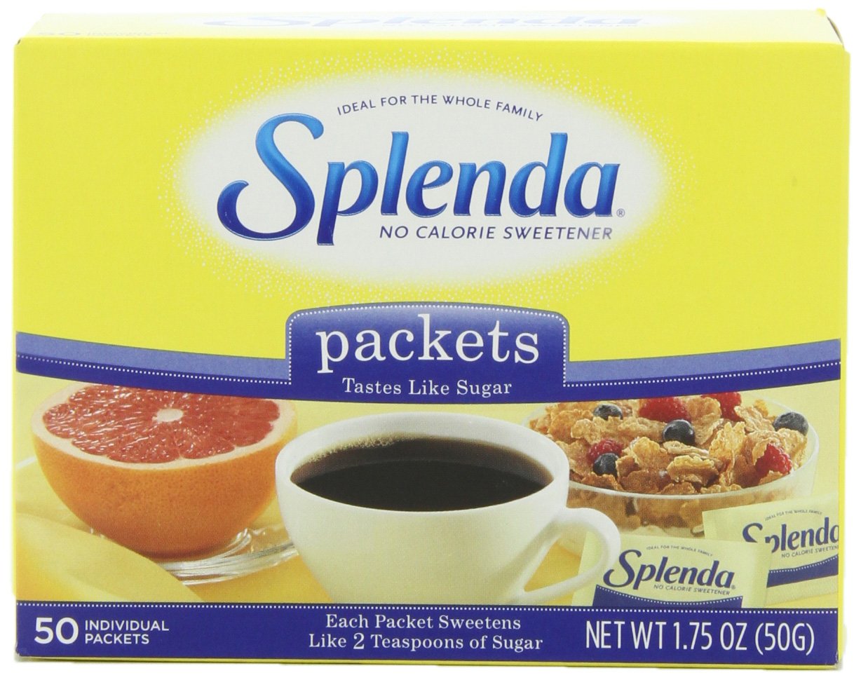 SPLENDA No Calorie Sweetener 50 Count Packets, 1.75 Ounce (Pack of 6), Model 722776200018