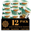 KLDSCP Black Garlic ''Chicken'' Ramen, 100% Plant Based, Keto Friendly, Low Carb, High Protein, Packaged Noodle Meal Kit, Ready 