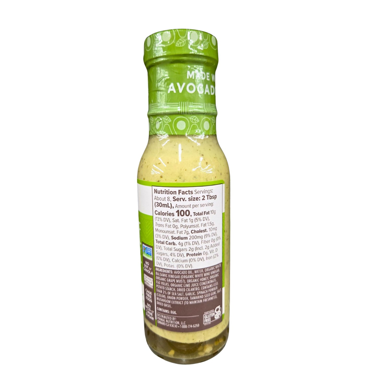 Cilantro Lime Dressing And Marinade With Avocado Oil, 8 Fl Oz, Pack Of 2 With Free Dish Scrubber By Rh940