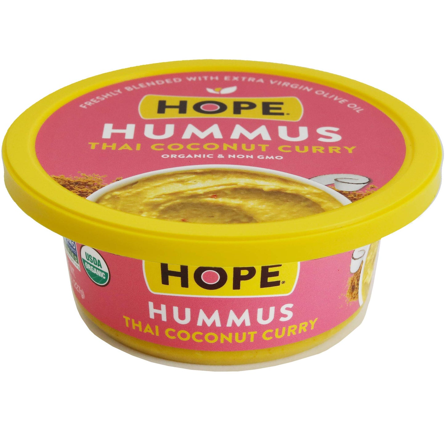 Hope Foods  Organic Hummus Thai Coconut Curry 8 Count
