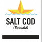 Baccala Prime Cod Fillets - (Portuguese Cured) Wild Caught - North Atlantic 3 Lbs