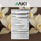 AKI ORGANIC Fine Vanilla Powder - Light Yellow, 5.29 Ounce, Non-GMO,   -Free, Ideal for Baking, Cooking and Smoothies