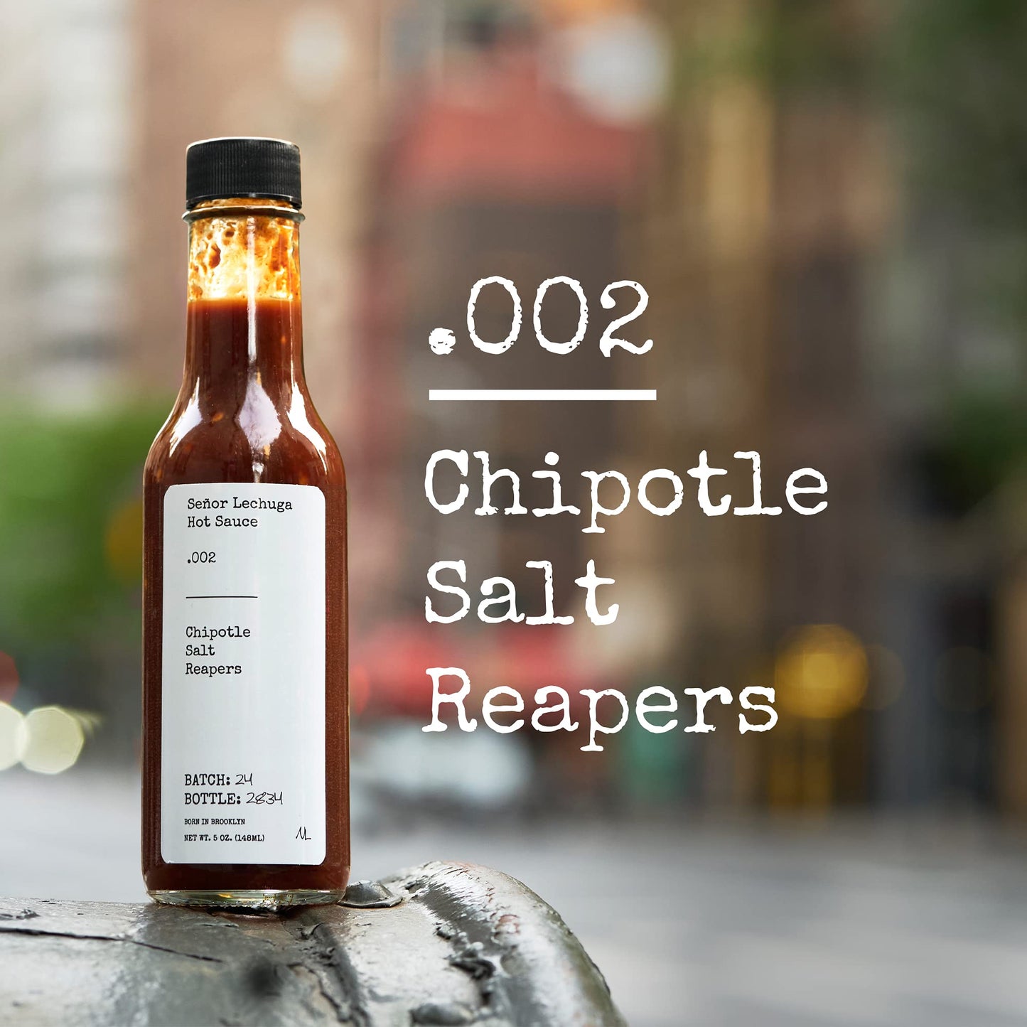 Seor Lechuga Hot Sauce - Hot Sauce Made From Carolina Reaper Peppers And Habanero Pepper - .002 Chipotle, Salt, Reaper