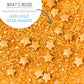 Sweets Indeed Edible Sprinkle Sugar Mix, 5 oz, Golden Galaxy, Perfect for Cake Decorations and Baking