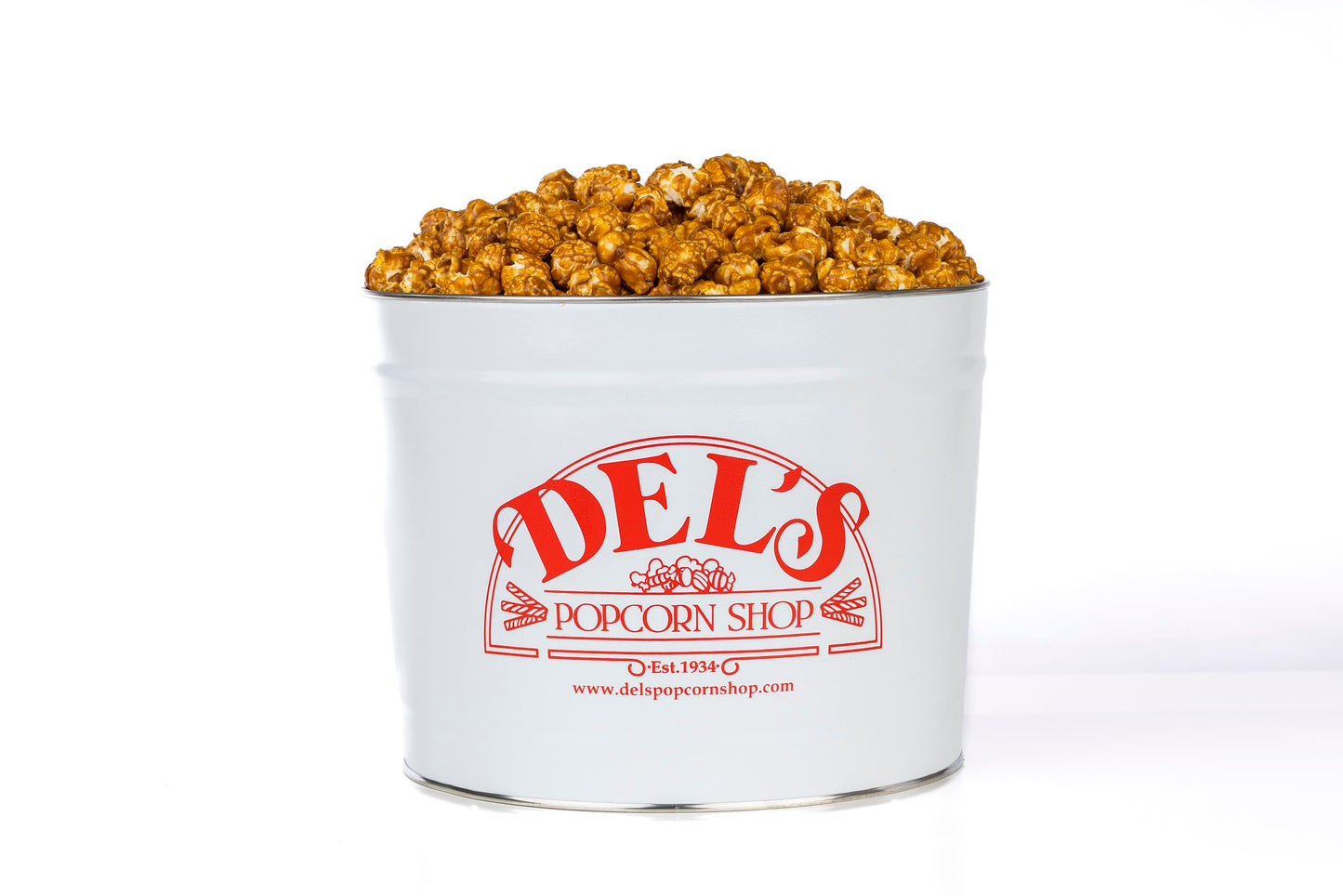 Gourmet Popcorn Gift Tin - Del'S Popcorn (Caramel, 2 Gallon)