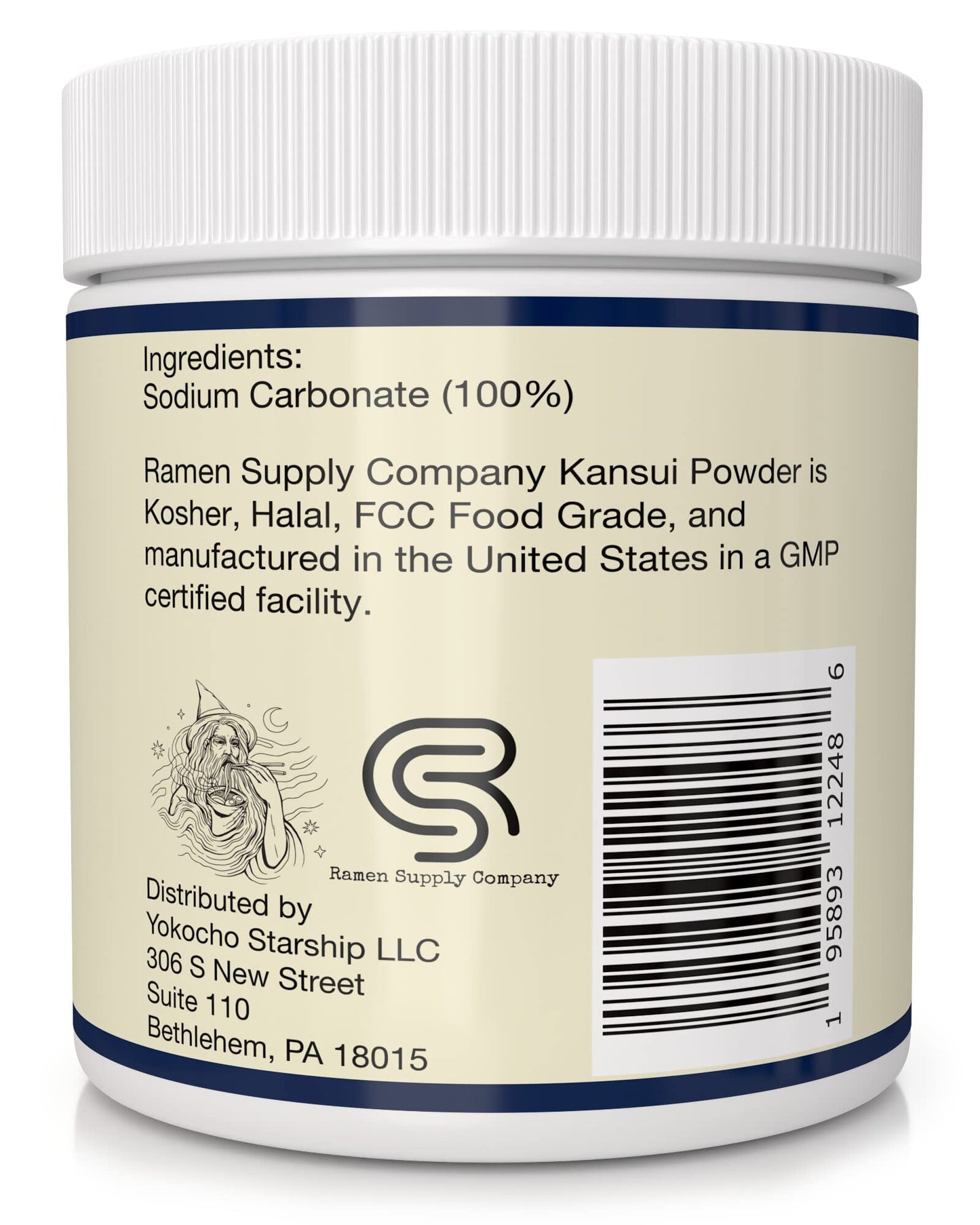 Kansui Powder For Making Fresh Ramen Noodles - Type 1 - Sodium Carbonate (6 Oz)