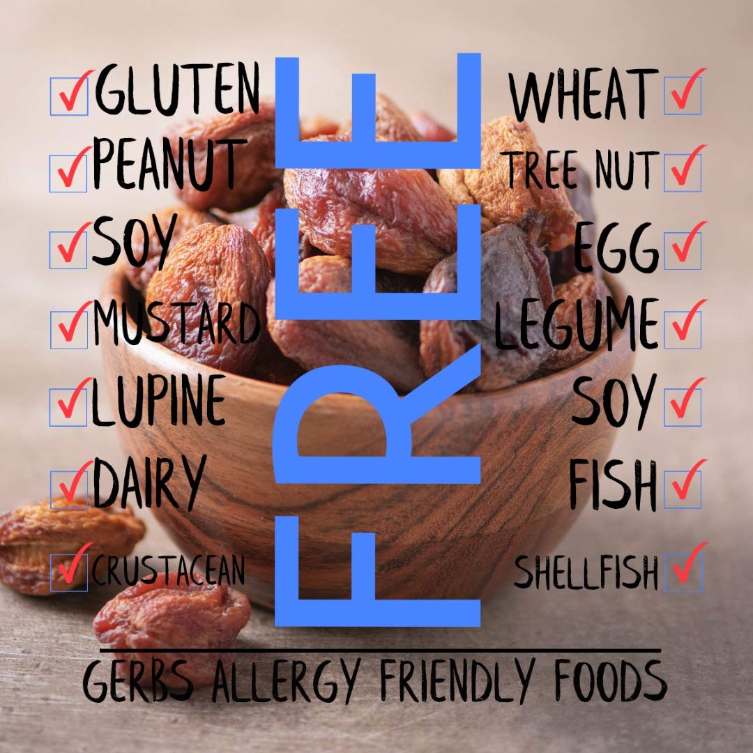 GERBS Dried Apricots 2 LBS. | Freshly Dehydrated Packed in Resealable Bulk Bag | Top Food Allergy Free | Sulfur Dioxide Free |Gr