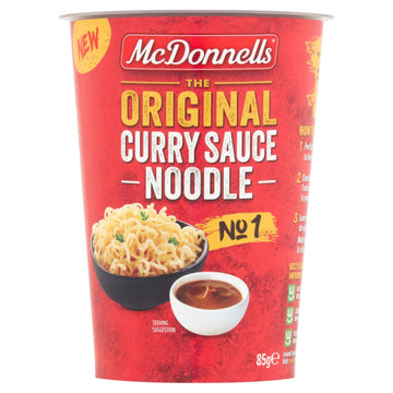 McDonnells The Original Curry Sauce Noodle Pot (85g, 2.99oz), Pack of 8