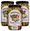 Middleton Farms Pickled Asparagus Variety Pack - Farm Direct Purple, Green & Spicy Asparagus Pickled in a Jar, Set of 3 - Made i