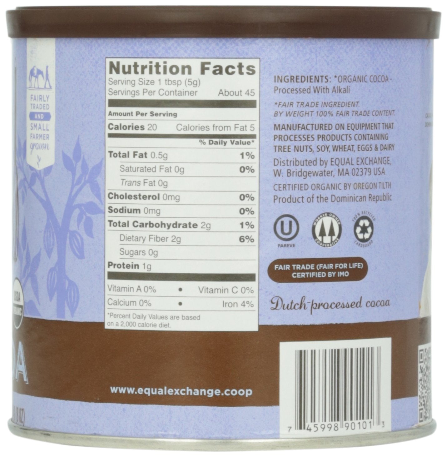 Baking Cocoa Organic 8 Ounces (Case of 6)