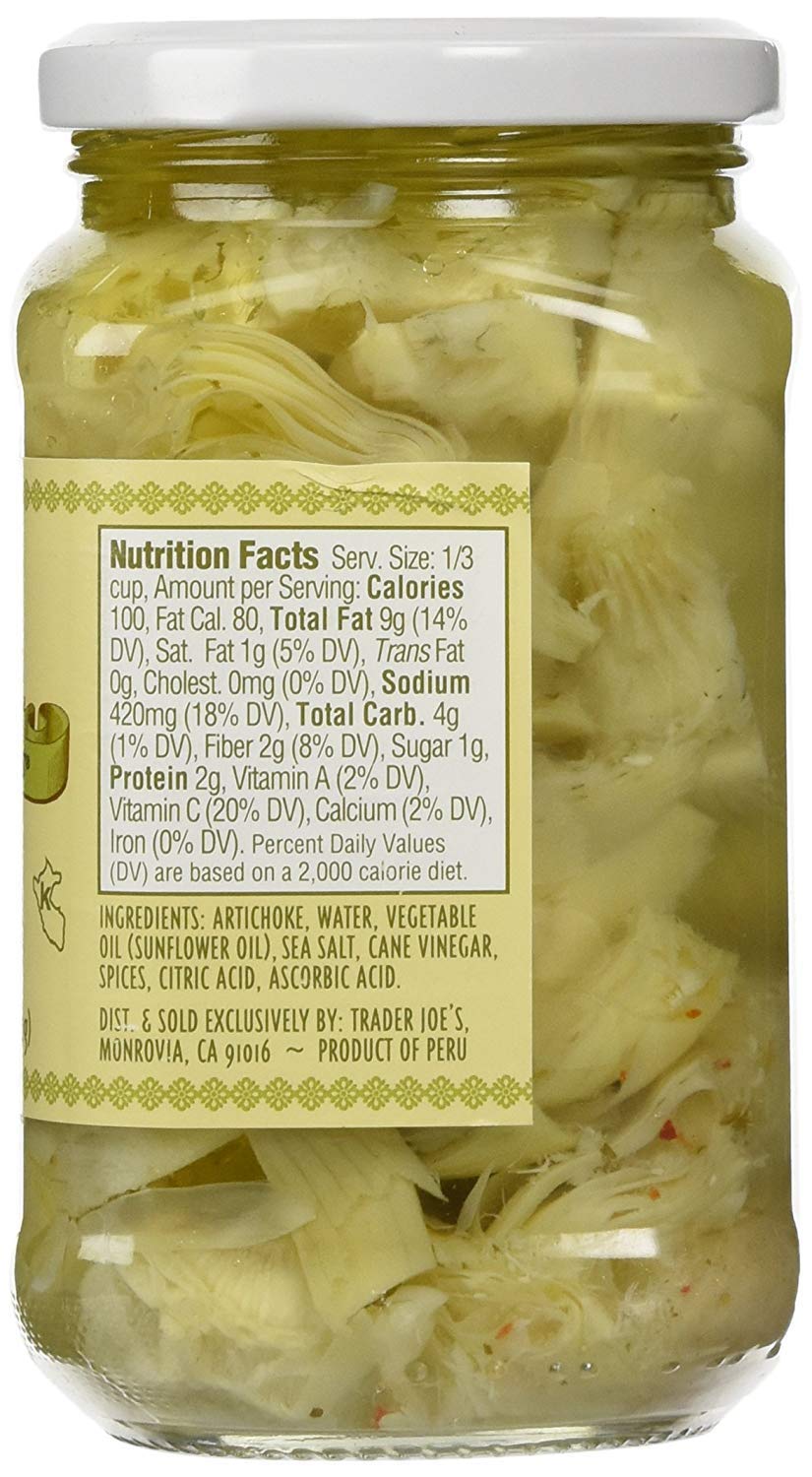 Trader Joes Marinated Artichokes, 340g, 1 Pack