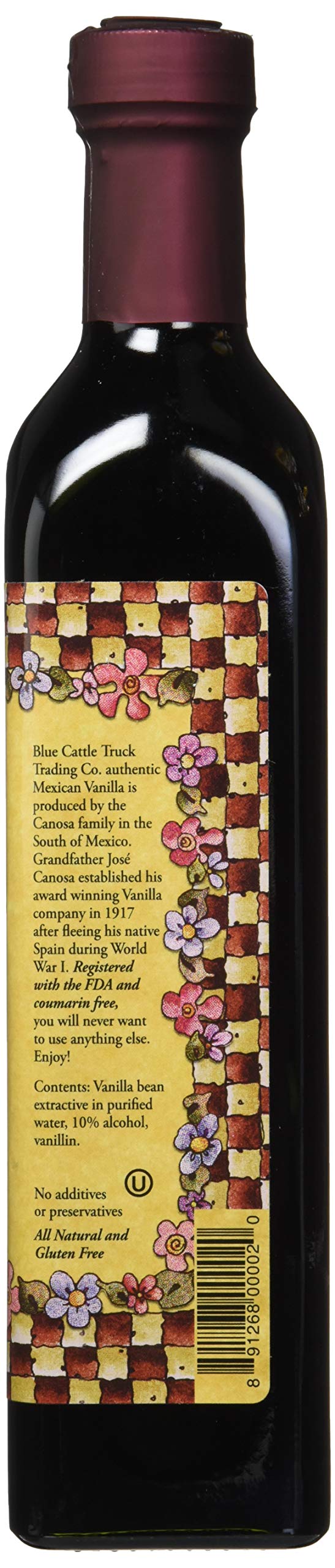 Blue Cattle Truck Trading Co. Traditional Gourmet Mexican Vanilla Extract, Large, 16.7 Ounce