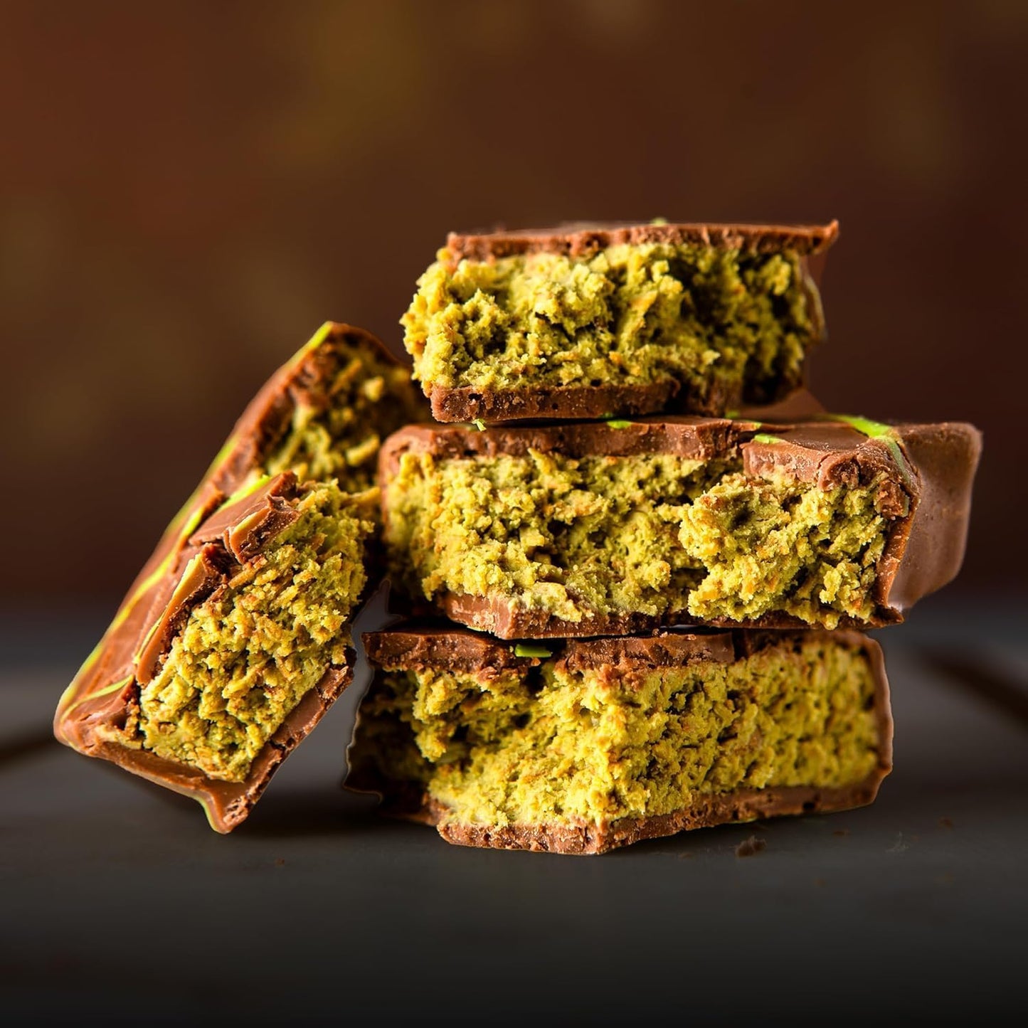 Chococraft enhanced Dubai Chocolate Kunafa Pistachio (The Original)  6.53oz - 185 grams - Imported from DUBAI UAE  Ideal Gift for all Occasions  100% Original Taste! (BIG-6.53oz)