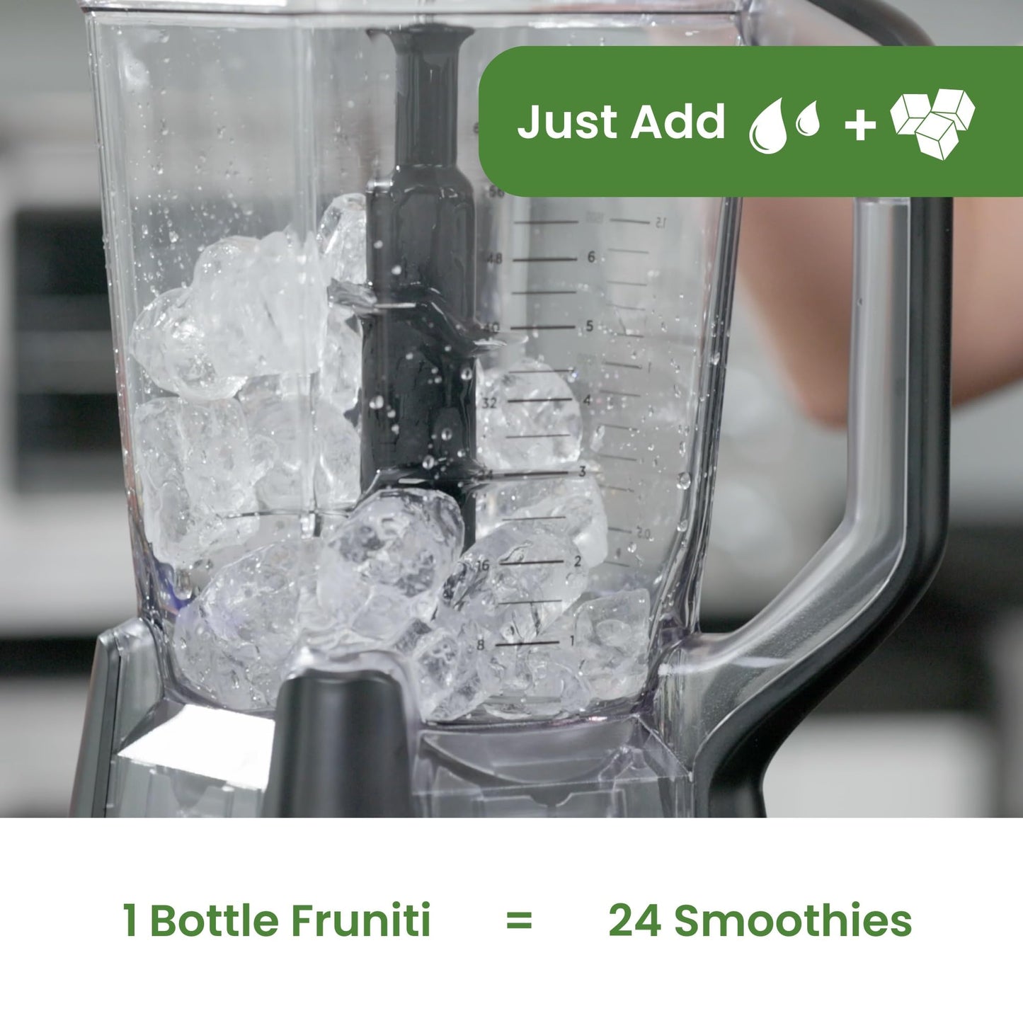 Fruniti Super Greens Smoothie Mix - Natural Cleanse + Detox - No Sugar Added - Fruit + Veggie Puree - Spirulina, Spinach, Kale,