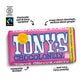 Tonys Chocolonely Belgian White Chocolate Raspberry Candy Bar With Popping Candy, Chocolate Bar for Snacks, Party Favors, Gifts,