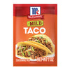 McCormick Taco Seasoning Mix, Mild, No MSG Added, No Artificial Colors or Flavors, For Tacos, Nachos, Fajitas and More, 1 oz