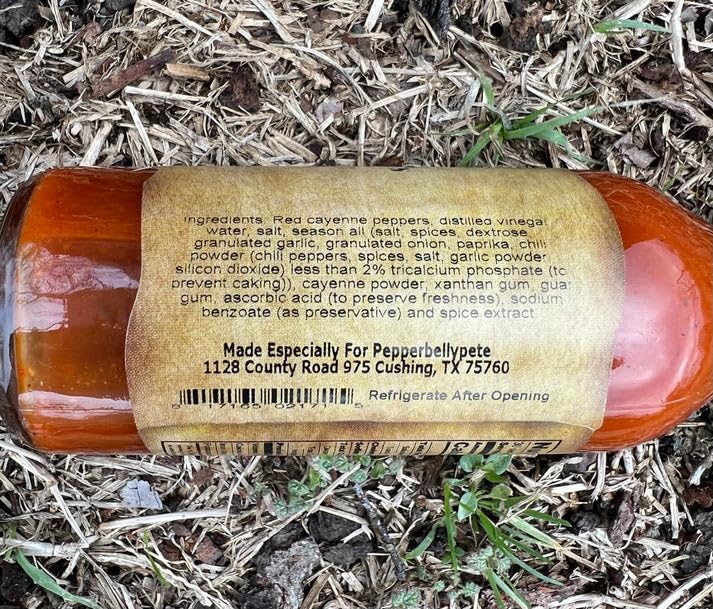 Pepper Belly Petes Zippy-Zap Gourmet Hot Sauce - Premium Red Cayenne - 5oz